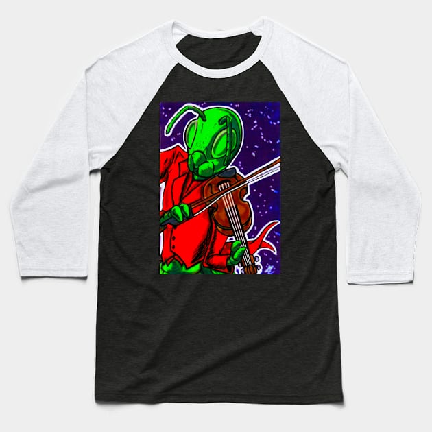 The Fiddler Baseball T-Shirt by AnalogArtByAdam